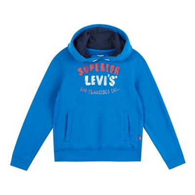 Levi's Boys' blue 'Superior' print hoodie